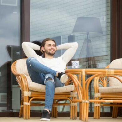 Naturalny taras drewniany