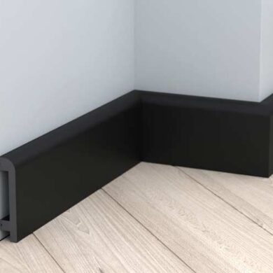 Listwy przypodłogowe czarne