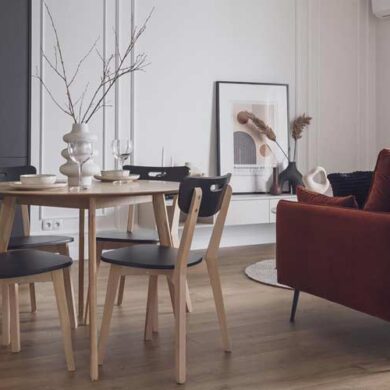 Jak urządzić małe mieszkanie 43m2