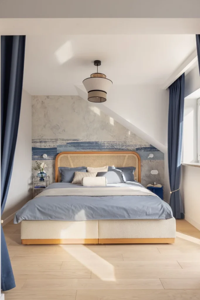 Sypialnia w stylu Hamptons