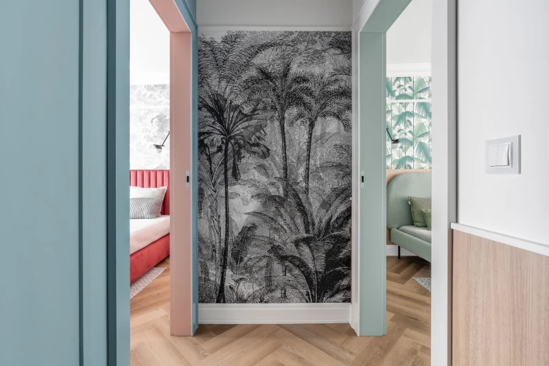 stylowa tapeta z motywem palm